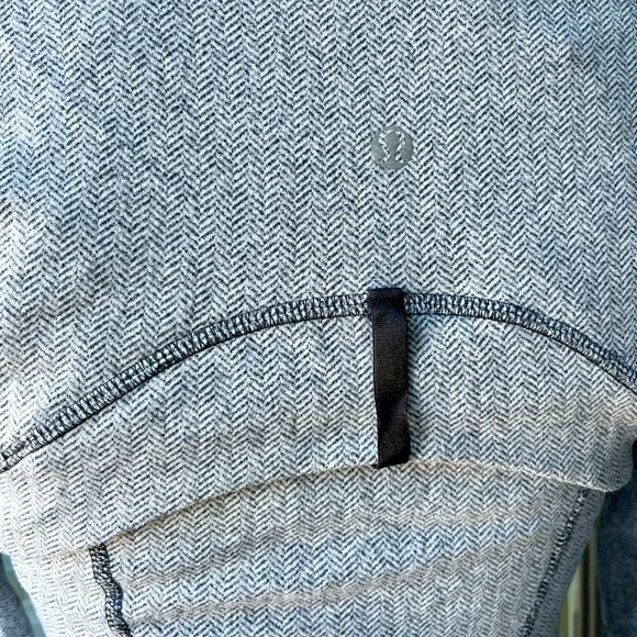 Lululemon Define Jacket - Heathered Herringbone Black White - Picture 8 of 9